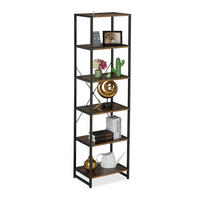 STANDREGAL - Multicolor, Holzwerkstoff/Metall (50/180/35cm) - Relaxdays