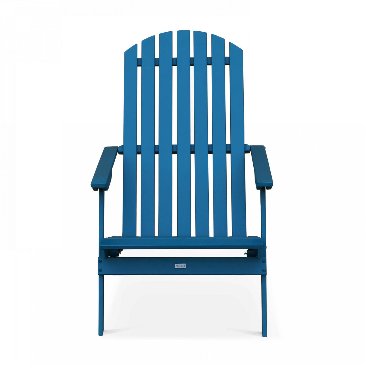 KLAPPSESSEL 2-tlg., Pazifikblau - Blau, Holz (84/95/59cm) - Oviala