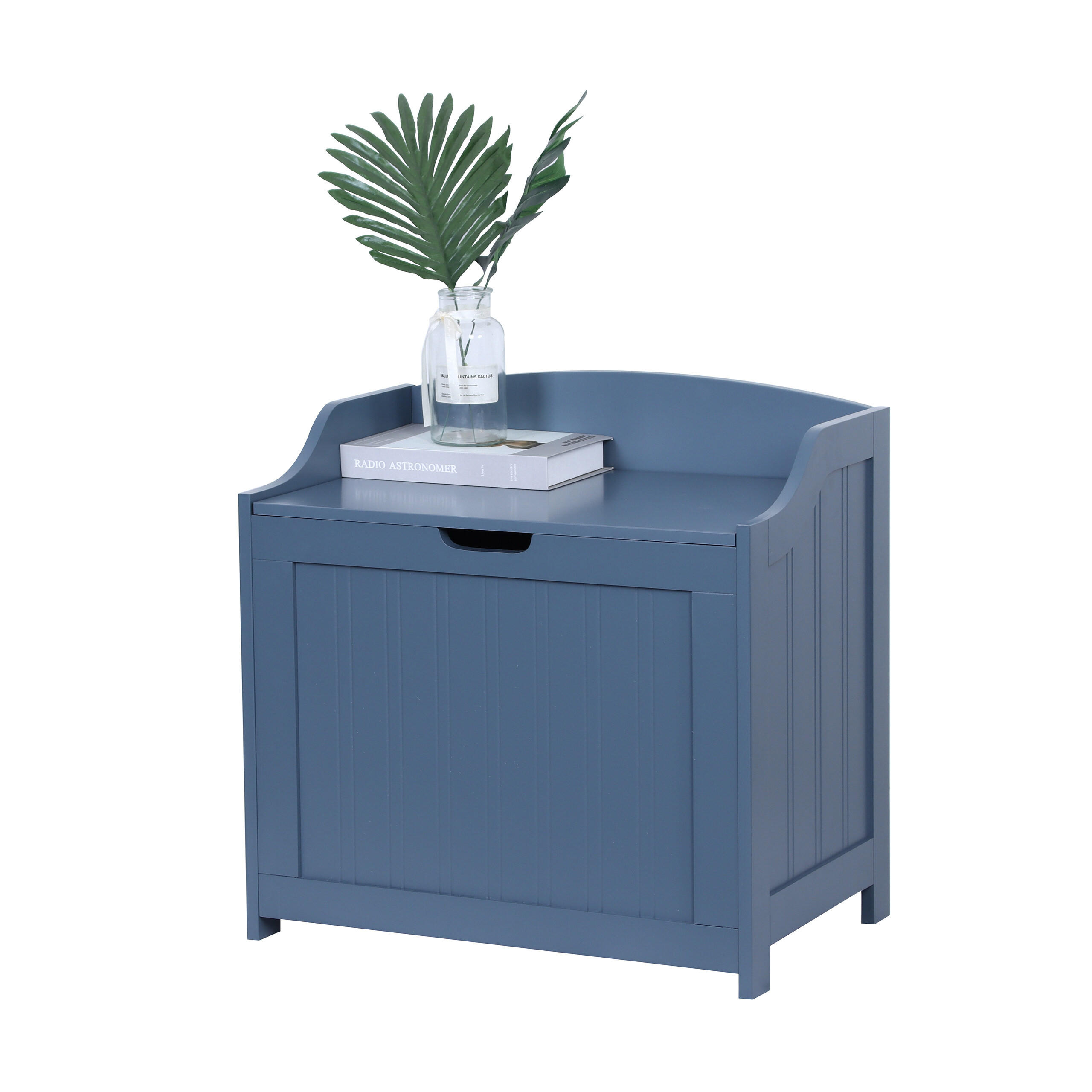 WÄSCHETRUHE - Grau, Holzwerkstoff (56/53/36cm) - Relaxdays