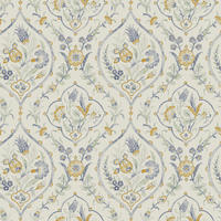 VLIESTAPETE Foscot Damask Pale Ochre Yellow Vliestapete - Gelb, Papier/Kunststoff (52/1000cm) - Graham & Brown