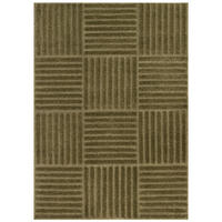 KURZFLORTEPPICH RELIEVO oliv geometrisch 3D-Struktur 140/200 cm - Olivgrün, Textil (140/200cm) - Tapiso