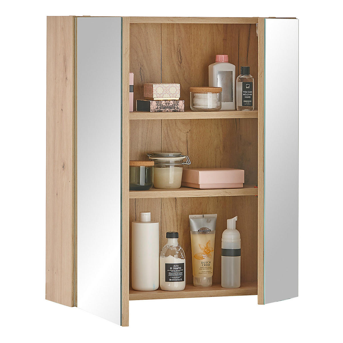 SPIEGELSCHRANK - Ohne Beleuchtung - Eiche Artisan, Holzwerkstoff (60/70/20cm) - home24