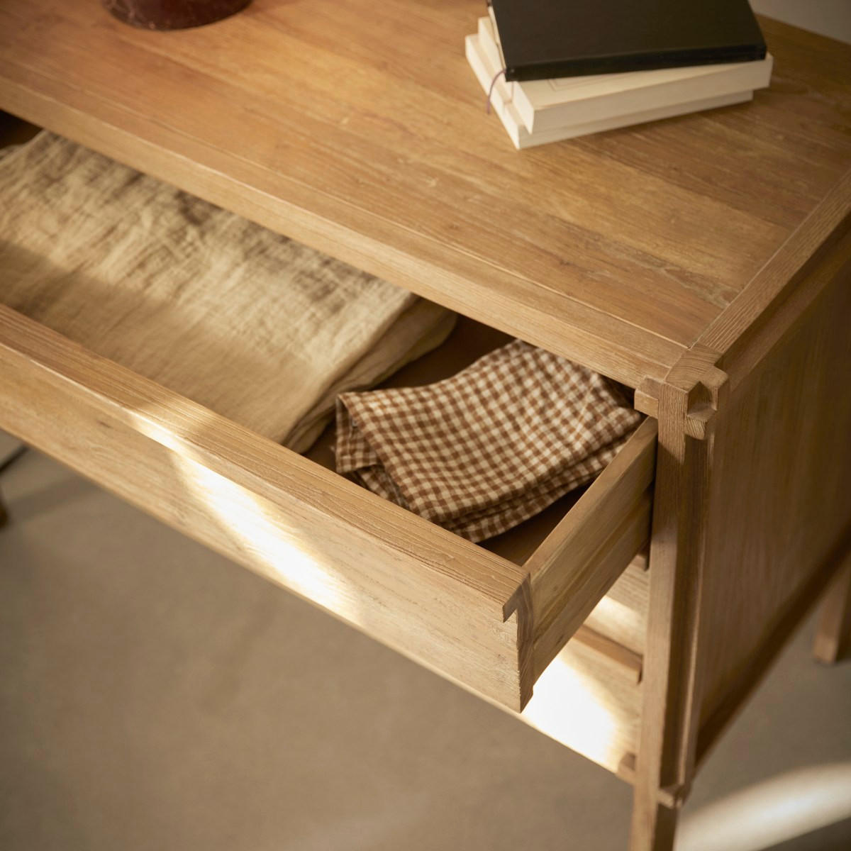 KOMMODE Madi Natur aus Ulme - Naturfarben, Holz (100/76/46cm) - Tikamoon