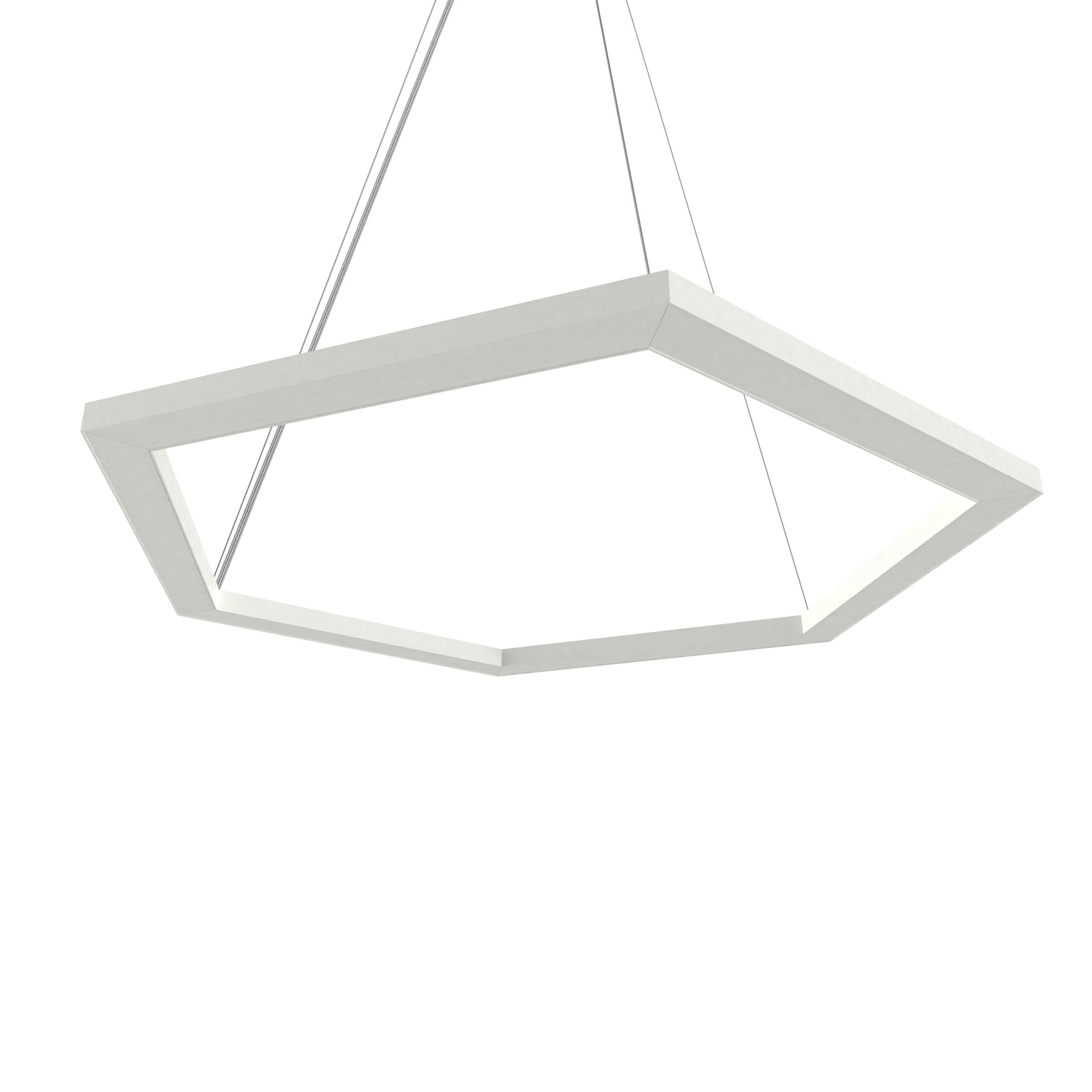 Lumicom Led-Hängeleuchte Weiß 100x60x1.6 cm