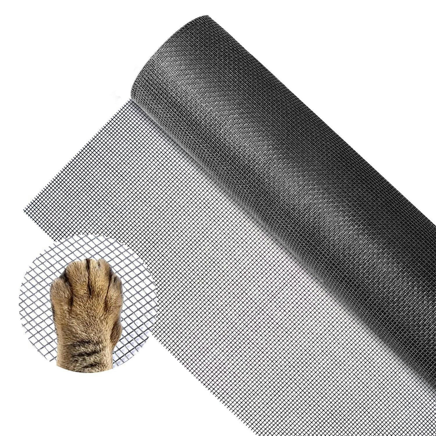 FLIEGENGITTER Meterware aus Fiberglas-Gewebe, schneidbar, schwarz - Schwarz, Kunststoff (32/2.5/23cm)