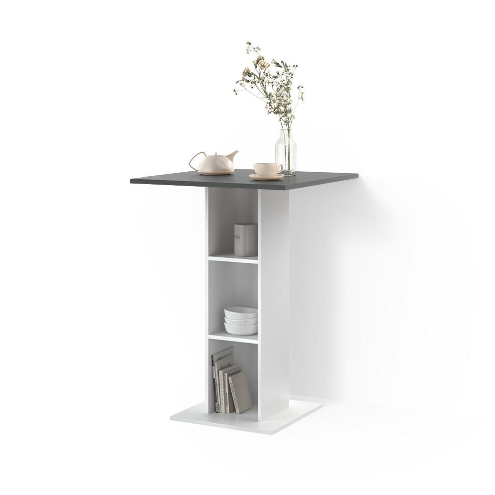 BARTISCH Regusa Anthrazit/Weiß 75 x 75 cm - Anthrazit/Weiß, Holzwerkstoff (75/75/106cm) - Livinity®
