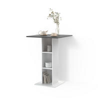 BARTISCH Regusa Anthrazit/Weiß 75 x 75 cm - Anthrazit/Weiß, Holzwerkstoff (75/75/106cm) - Livinity®