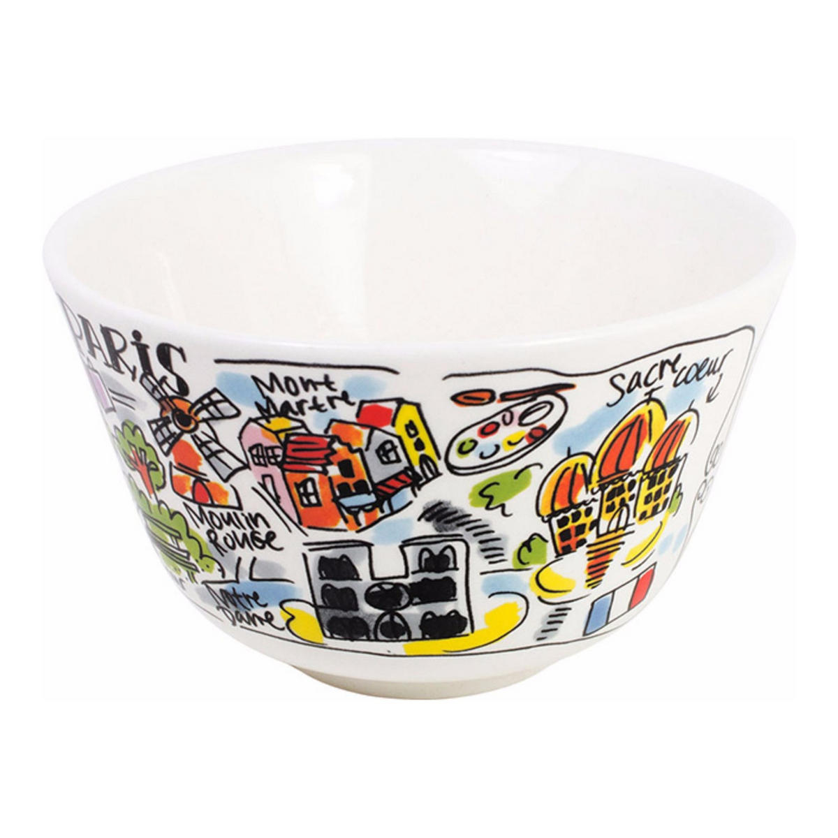 SCHALE Paris in Bunt - 14cm - Multicolor, Keramik (14.3/9/14.3cm) - Blond Amsterdam