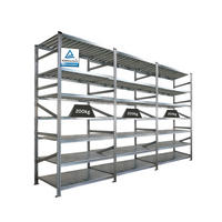 FACHBODENREGAL Proximo 250x360x60cm 7 Ebenen Beidseitig nutzbar Verzinkt - Silberfarben, Metall (360/250/60cm) - PROREGAL