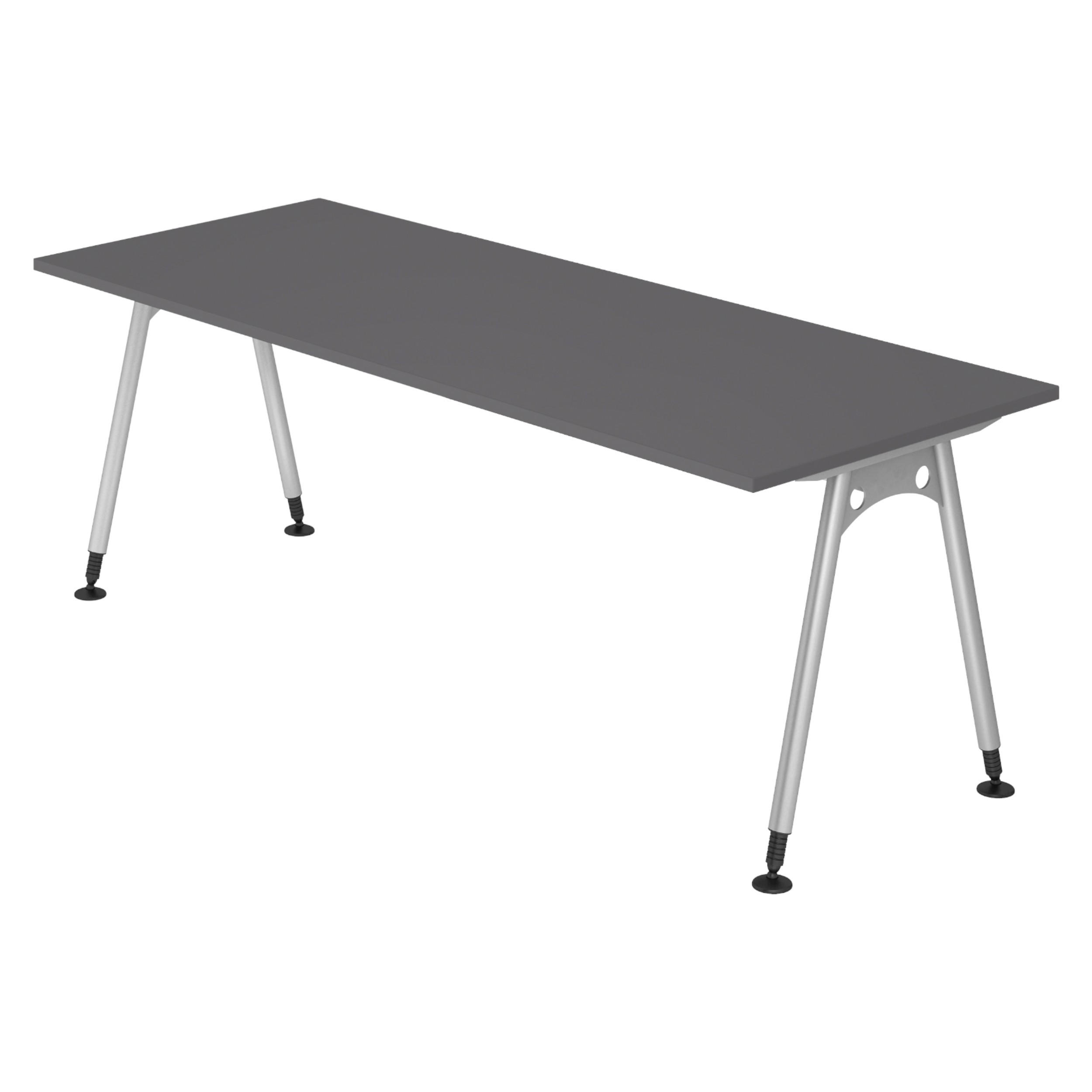 bümö Schreibtisch Graphit 200x74x80 cm