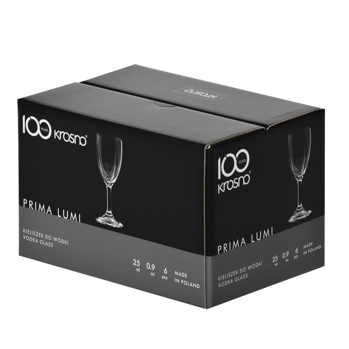 WODKAGLÄSER, 6er-Set, 25 ml - Transparent, Glas (0.025L) - Krosno Glass