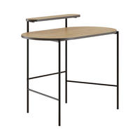 SCHREIBTISCH Loub Eiche 100/54/87 cm - Eichefarben/Schwarz, Holzwerkstoff/Metall (54/100/87cm) - Decortie