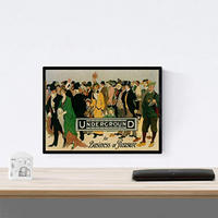 POSTER Europa London Underground 1913 A4 Rahmenlos - Klar, Papier (29.7/5/21cm) - Nacnic