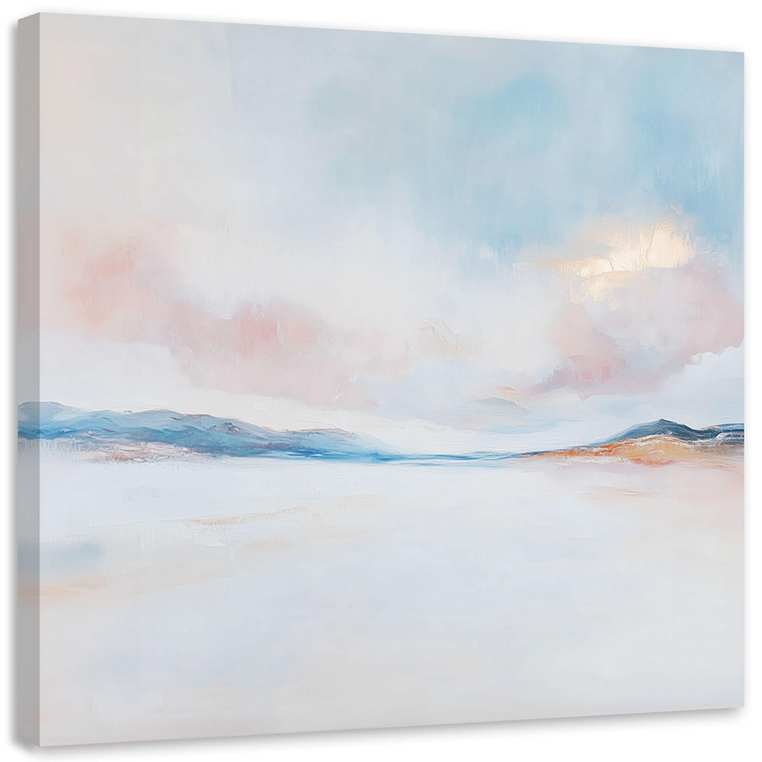 Feeby Leinwandbild Blau 60x60 cm