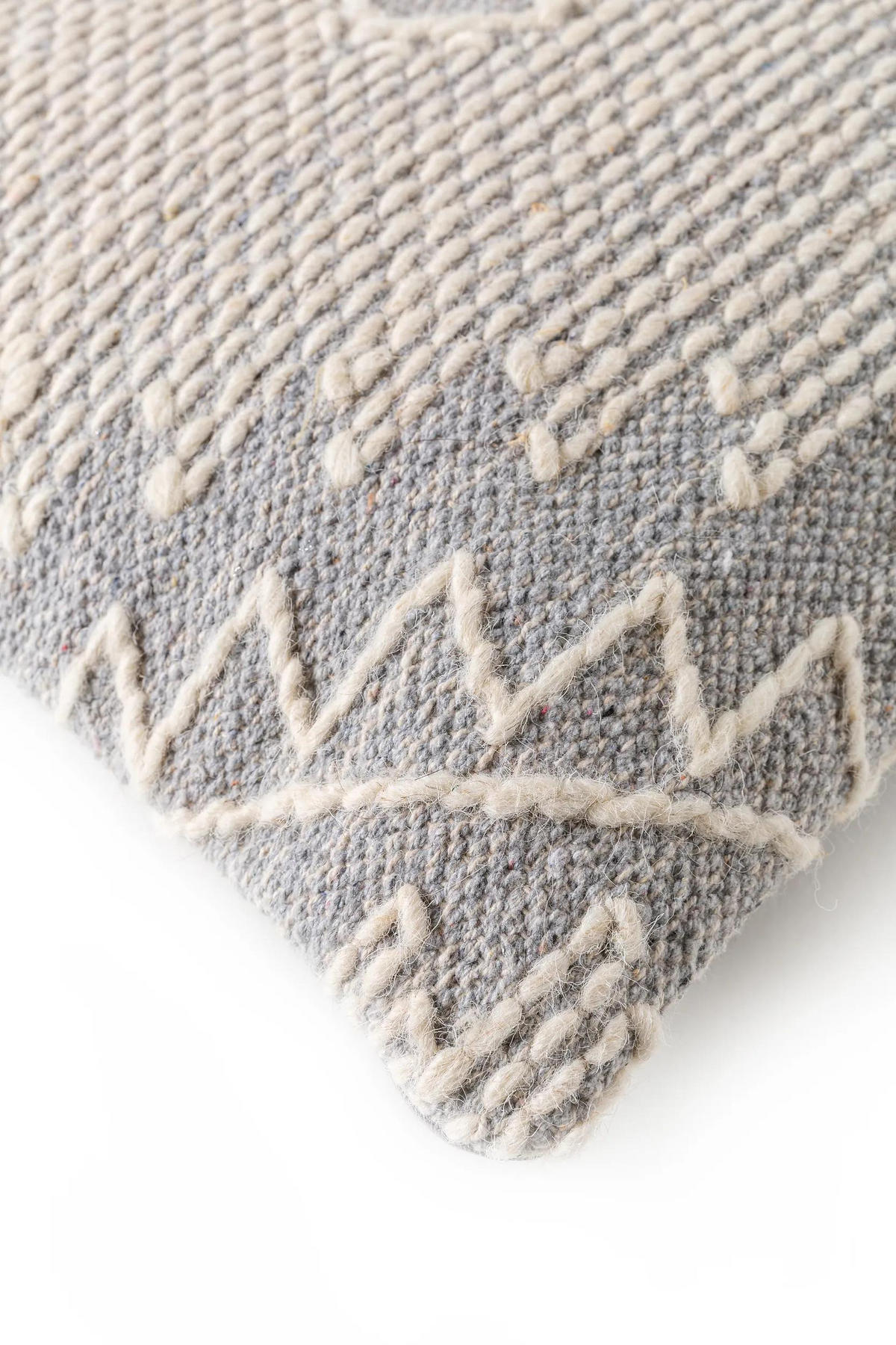 KISSENBEZUG Sydney Hellgrau 45x45 cm - Hellgrau, Textil (45/45cm) - benuta Pure