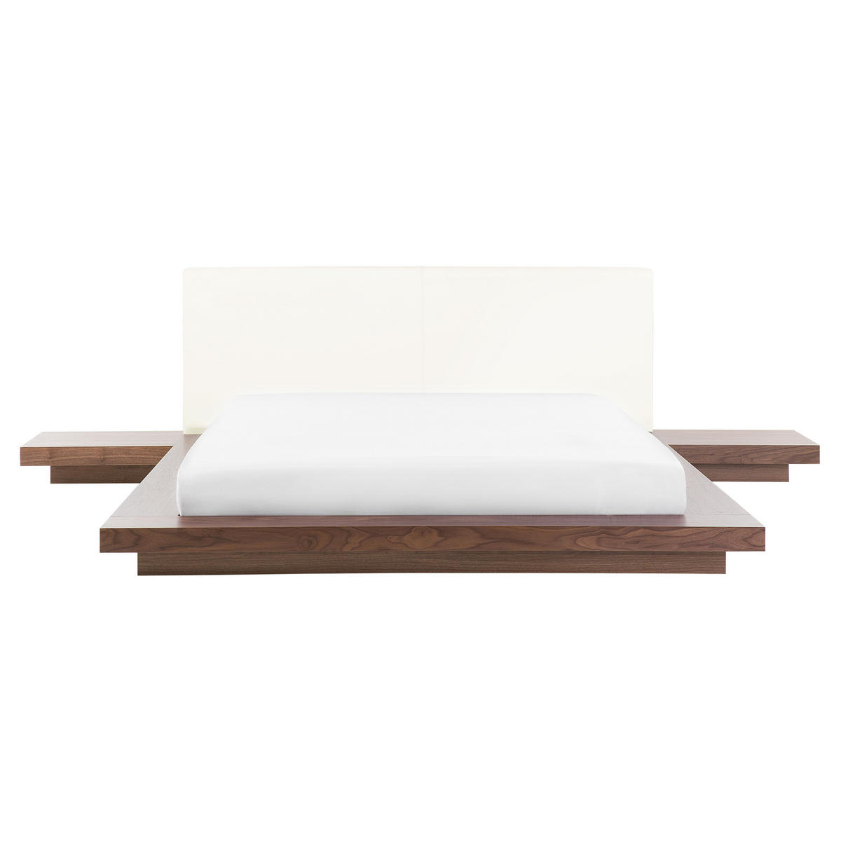 WASSERBETT 160/200 cm Heller Holzfarbton Zen - Hellbraun, Holzwerkstoff (160/200cm) - Beliani