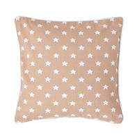 KISSENHÜLLE Sterne 45/45 cm, 100% Baumwolle - Beige, Textil (45/45cm) - Homescapes