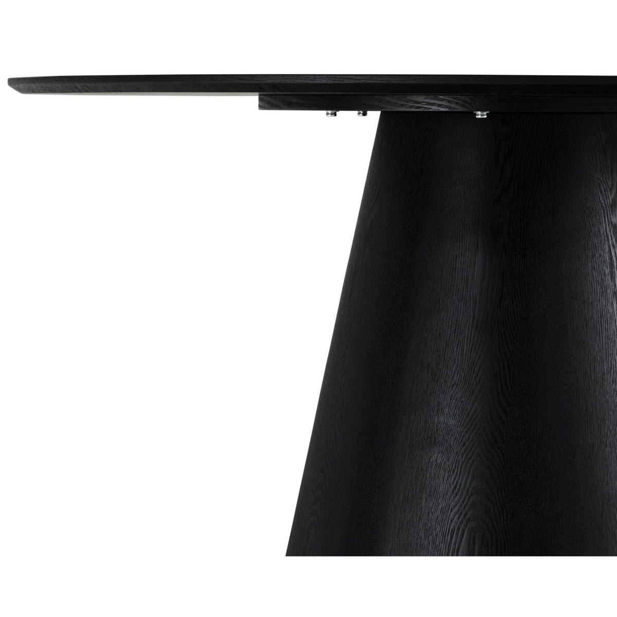 ESSTISCH 120/120/76 Schwarz rund - Schwarz, Holz (120/120/76cm) - Furnhouse