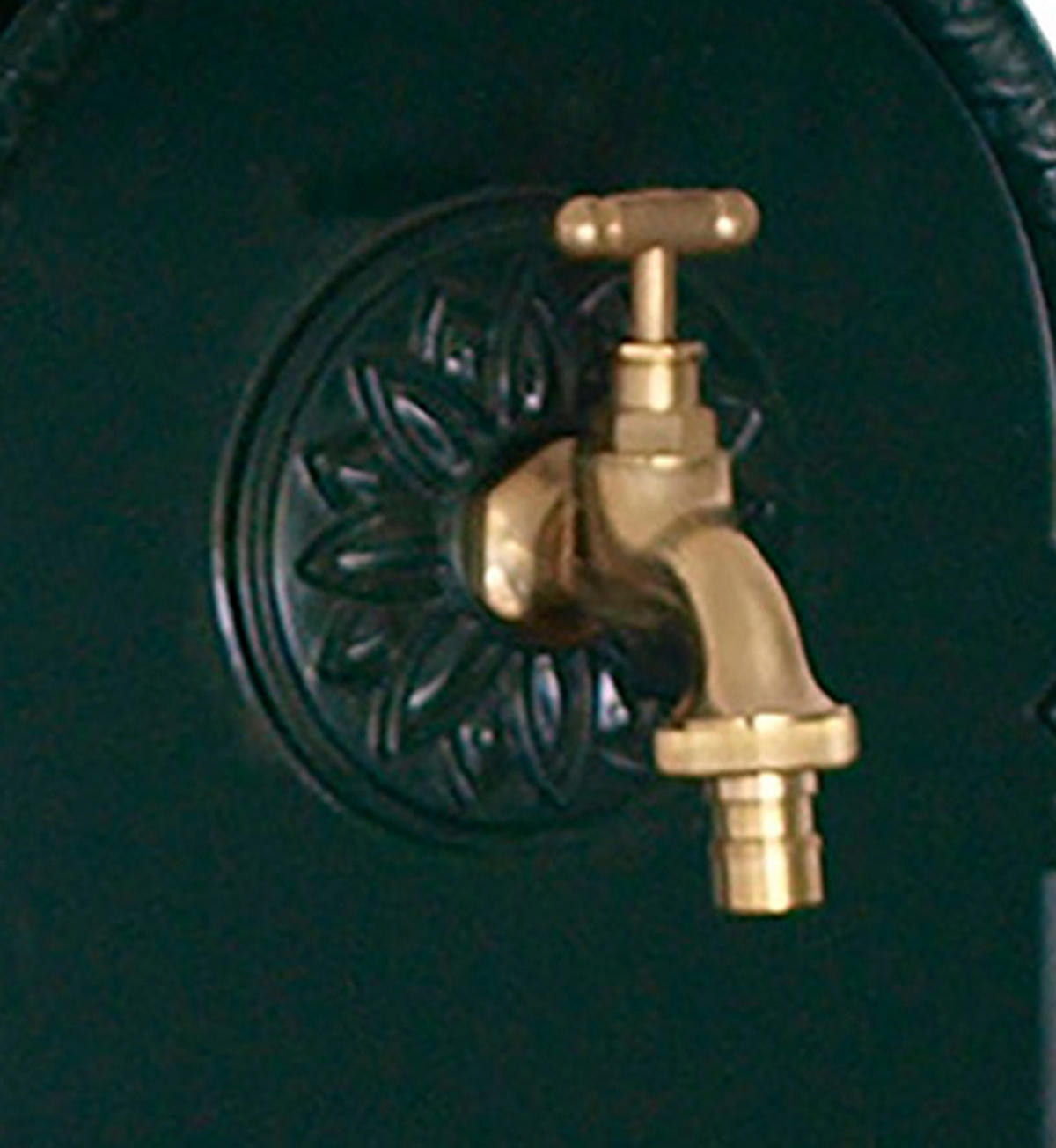 WASCHBECKEN Toro - Eleganter Wandbrunnen aus rostfreiem Aluguss - Farbe: grün - Grün, Metall (22/44/75cm) - TPFGarden