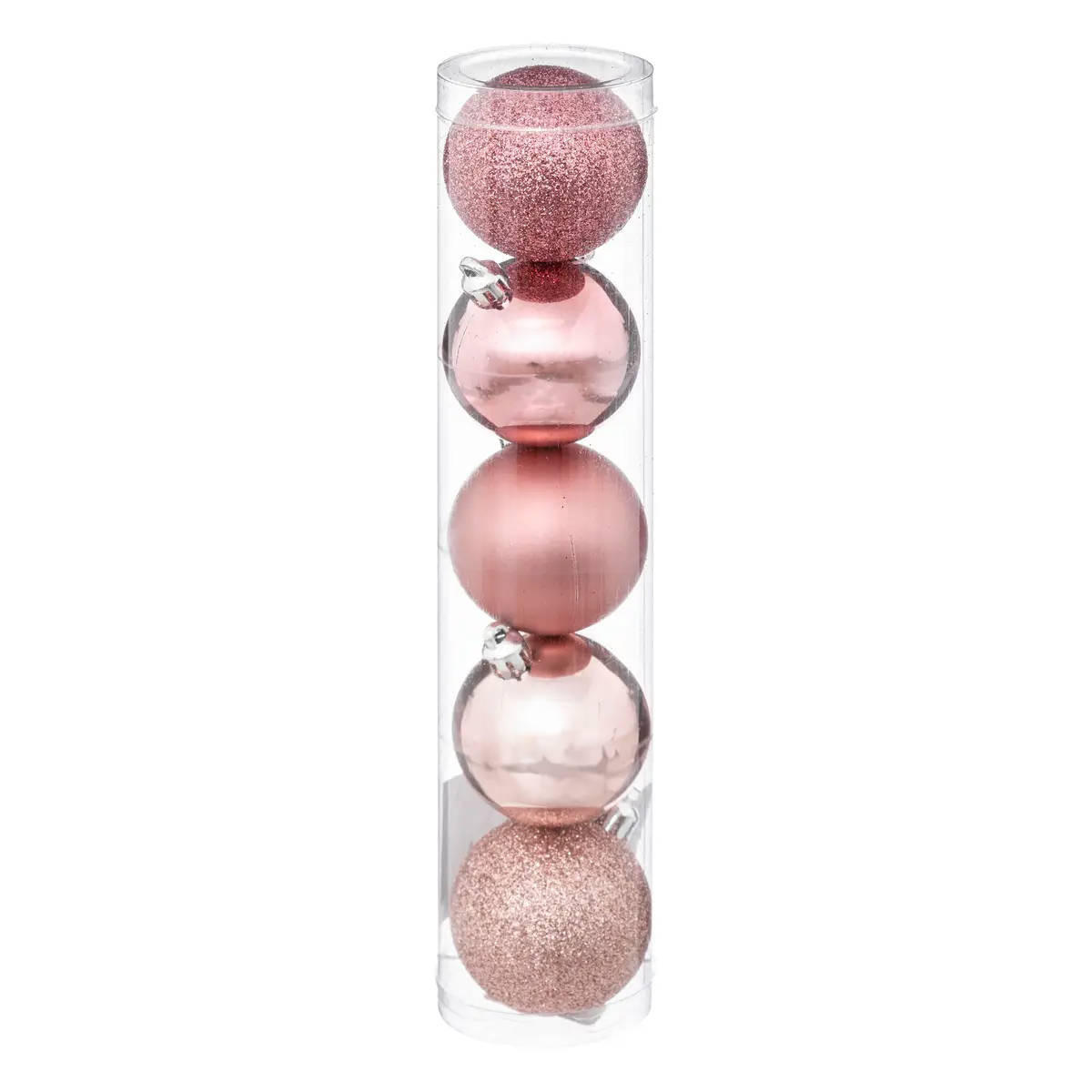 WEIHNACHTSKUGELN 5er-Set Ø 5 cm - Rosa, Kunststoff (5/6.2/5cm) - Atmosphera Createur d´interieur