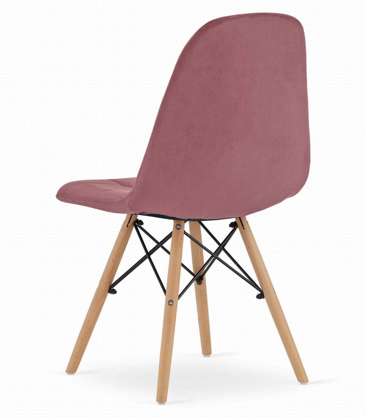 STUHL Dunkelrosa Samt, Bequem Und Langlebig - Pink, Textil (46/86/53cm) - Best For Home