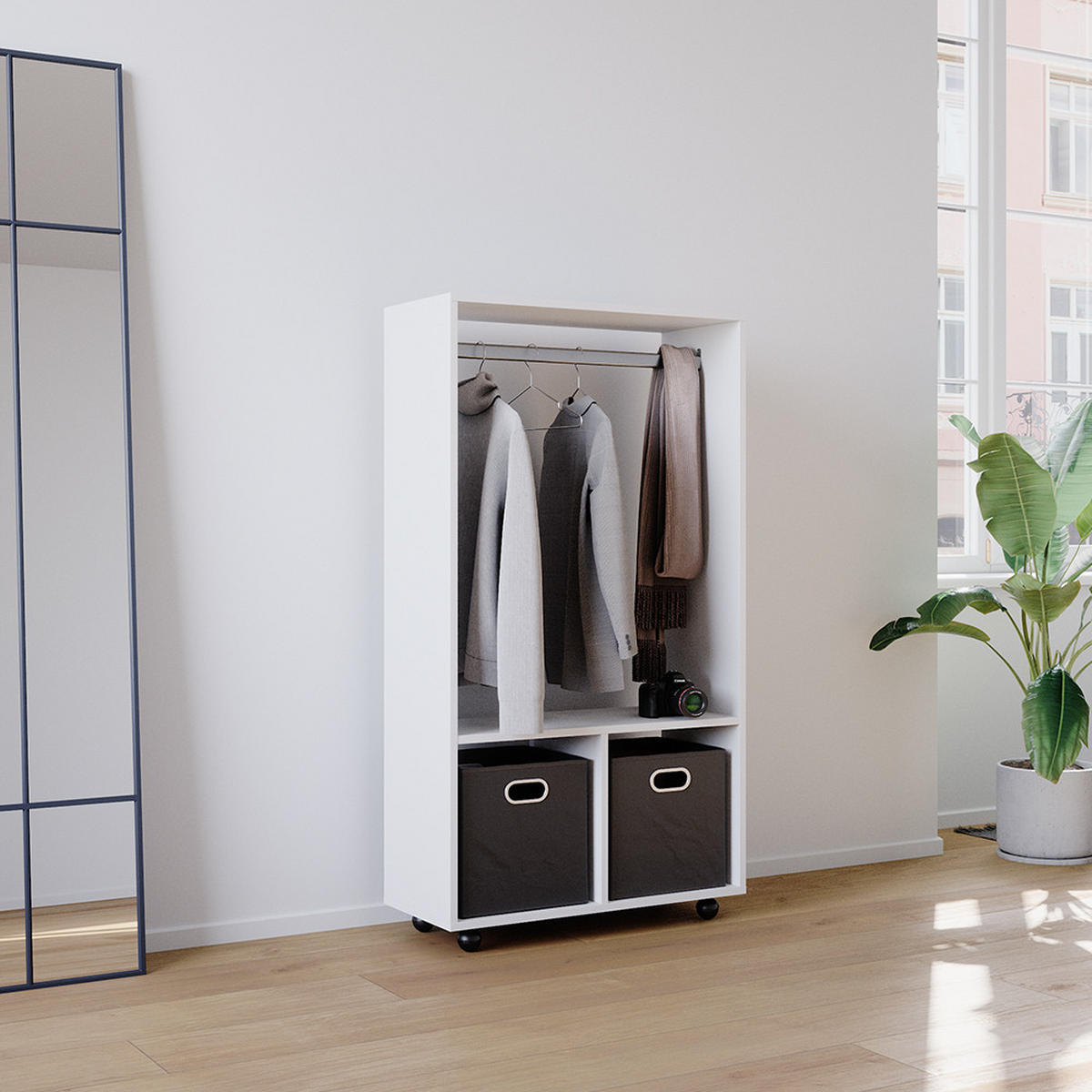 ŠATNÍ SKŘÍŇ Sydney Bílá - bílá, kompozitní dřevo (70/128/30cm) - Vicco