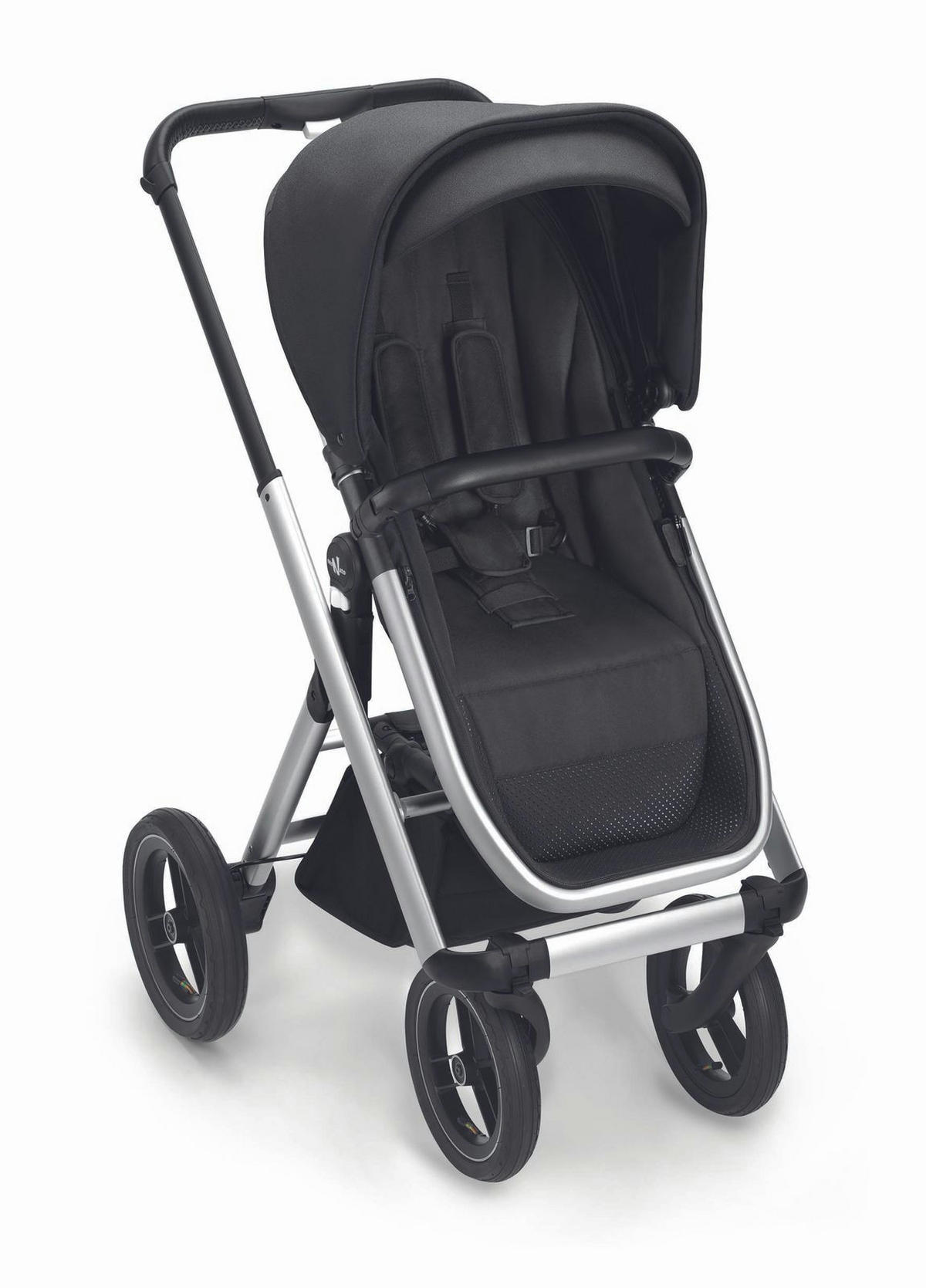KINDERWAGEN Kombi 2 in 1 inkl. Regenschutz und Wickeltasche - Schwarz, Metall (61/94/123cm) - Cam il Mondo del Bambino S.p.A.
