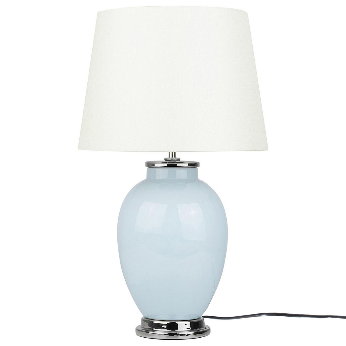 TISCHLAMPE Brenta 33/33/56 cm - Blau, Keramik (33/33/56cm) - Beliani