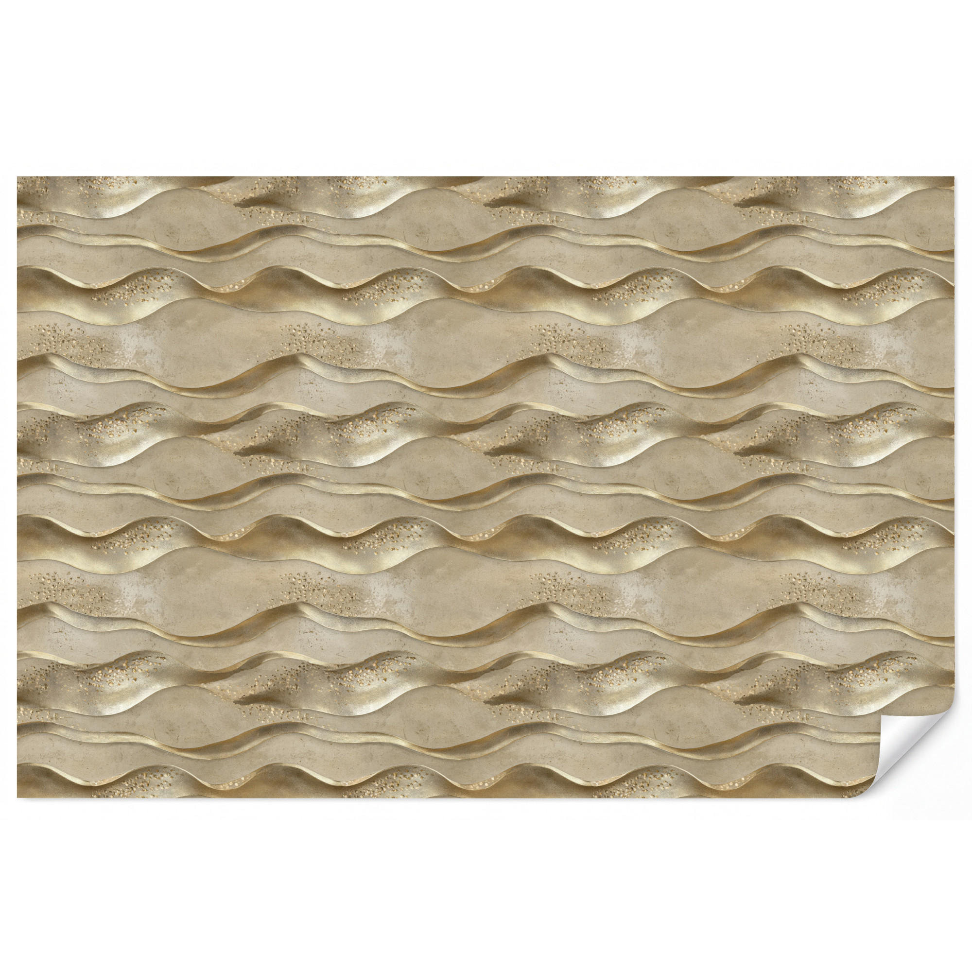 OnlyWow Tapete Gold 300x200 cm