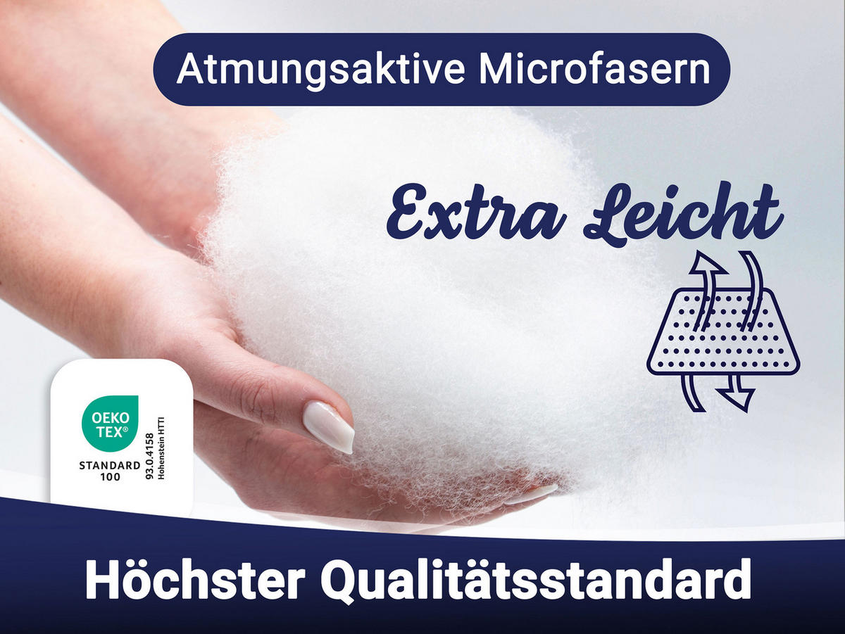 BETTDECKE, 135x200 cm, 50% Polyester, 50% Baumwolle, Weiß - Weiß, Textil (135/200cm) - Zollner