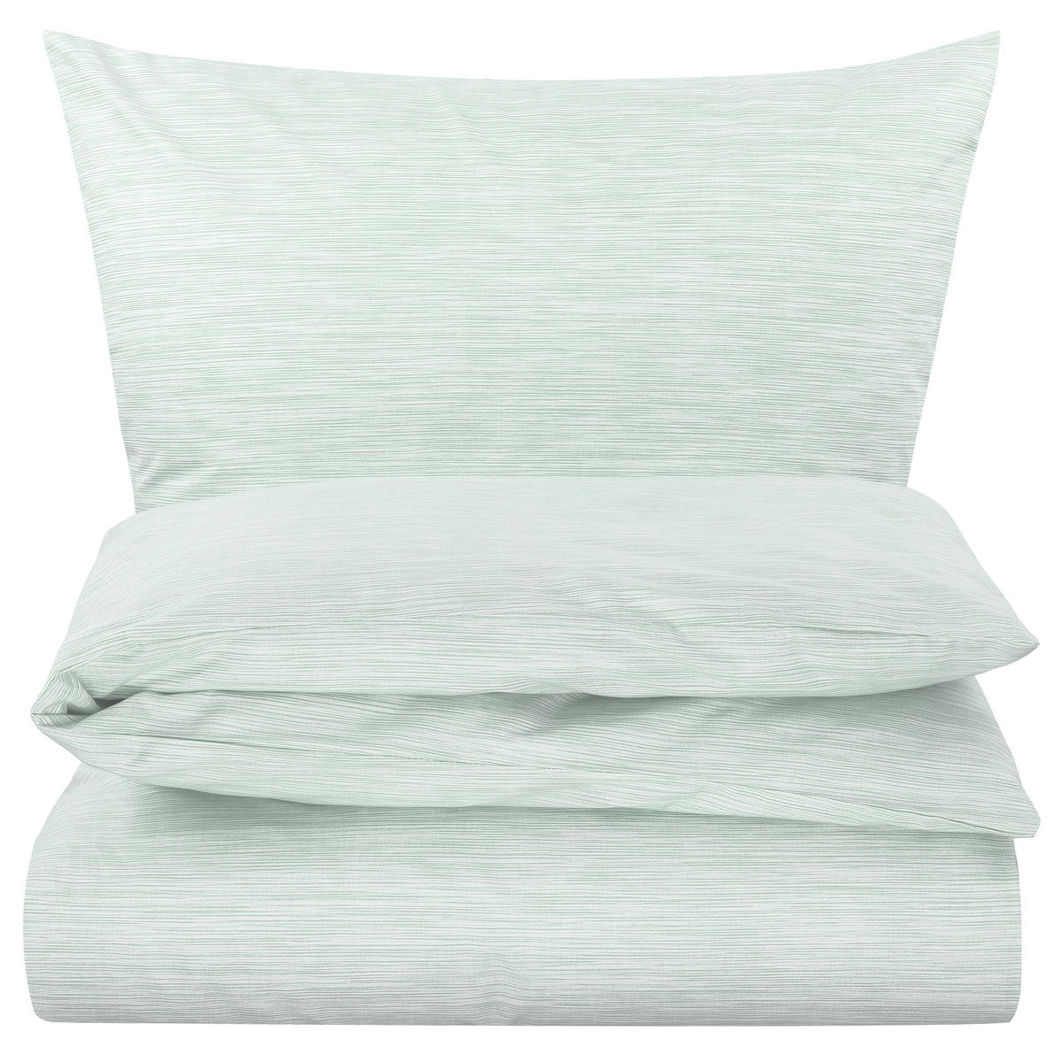 BETTWÄSCHE 155x200 Renforce Bettbezug Baumwolle Melange Grün - Grün, Textil (155/200cm) - Carpe Sonno