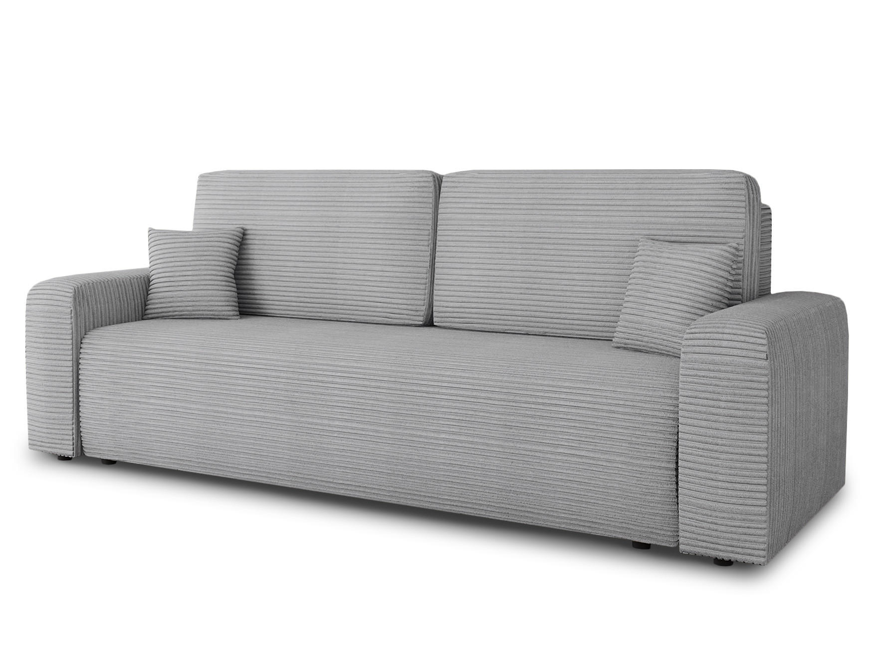 SCHLAFSOFA Spark - Schwarz/Grau, Holz/Kunststoff (236/90/95cm) - Sofnet
