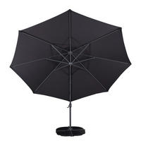 AMPELSCHIRM - Schwarz - Aluminium - 350 x 270 x 350 cm - Schwarz, Metall (350/350cm) - home24