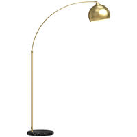 STEHLAMPE aus Metall im Goldton - Goldfarben, Metall (115/30/180cm) - HOMCOM