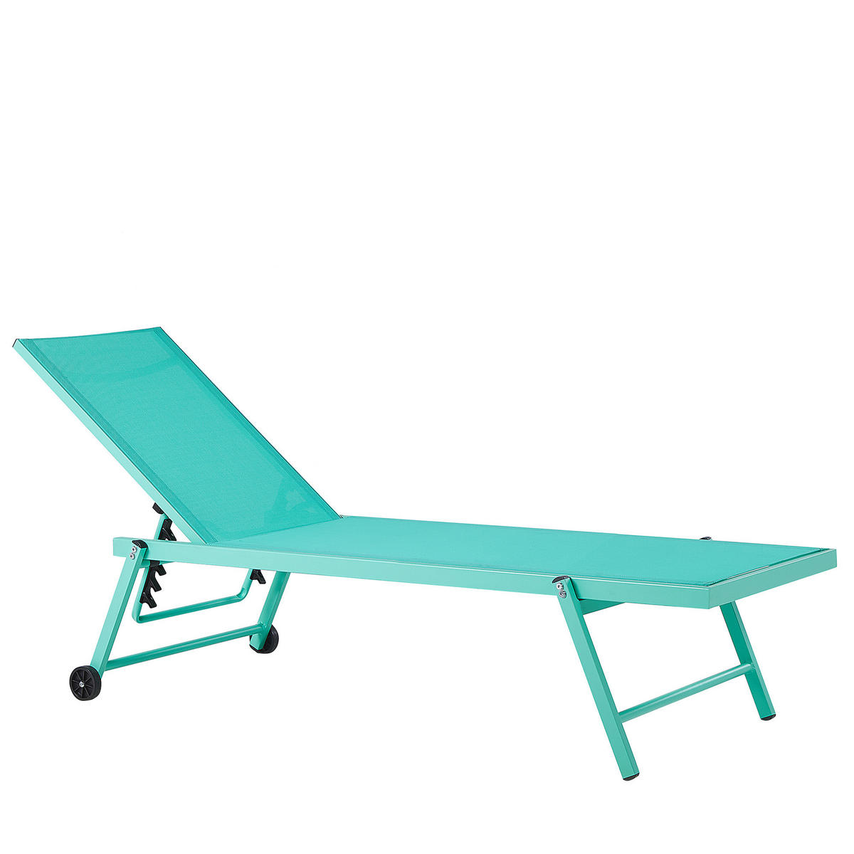 GARTENLIEGE grün Portofino - Grün, Metall (198/107/65cm) - Beliani