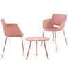 GARTENSITZGRUPPE Kunststoff pink - Pink, Kunststoff - CLP