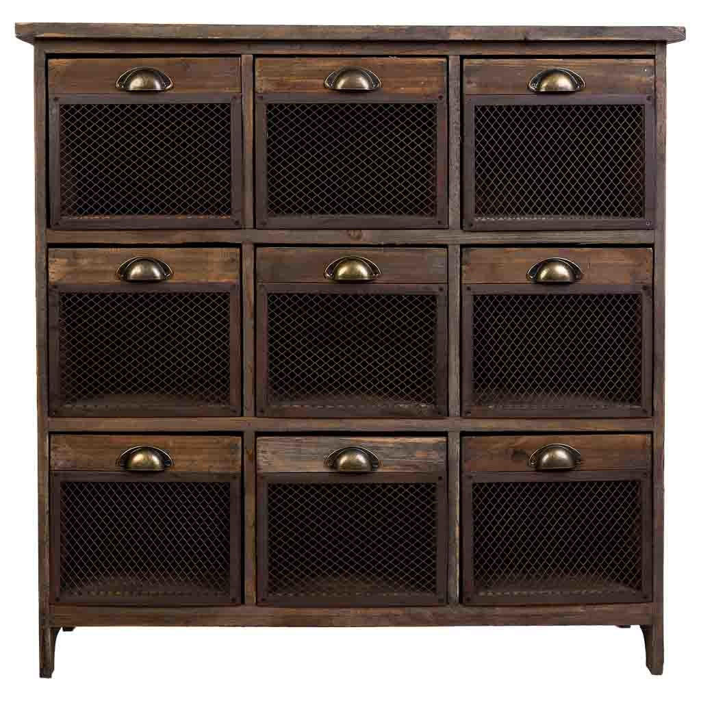 Thumbnail - Wanderlust Kommode, Braun, Holz, 94.5x94.5x35 cm, Wohnzimmer, Kommoden & Sideboards, Kommoden