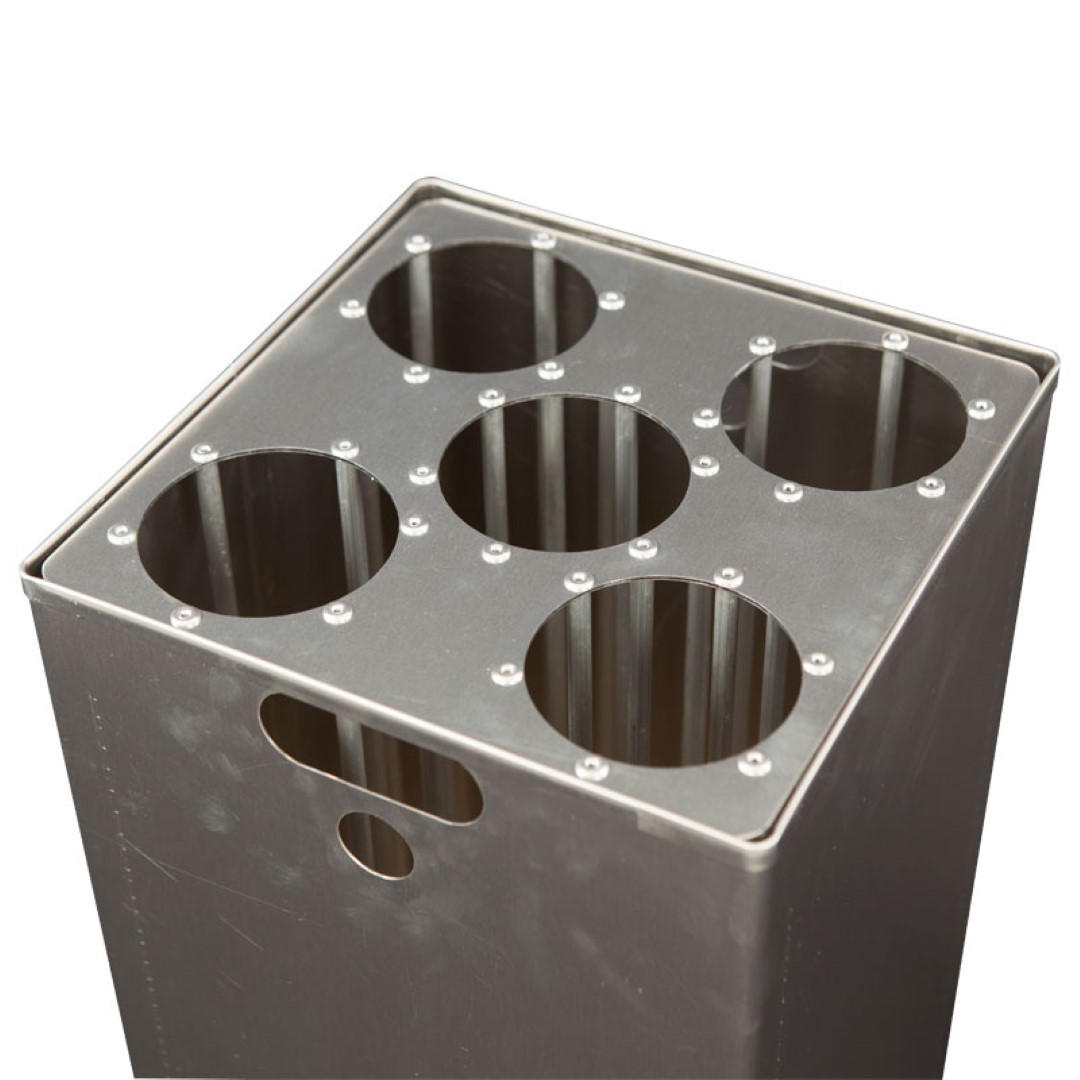 MÜLLEIMER Für Haiti Mit Hebedeckel & Pedaleimer 55 Liter Silber - Silberfarben, Metall (28/55.5/28cm) - PROREGAL