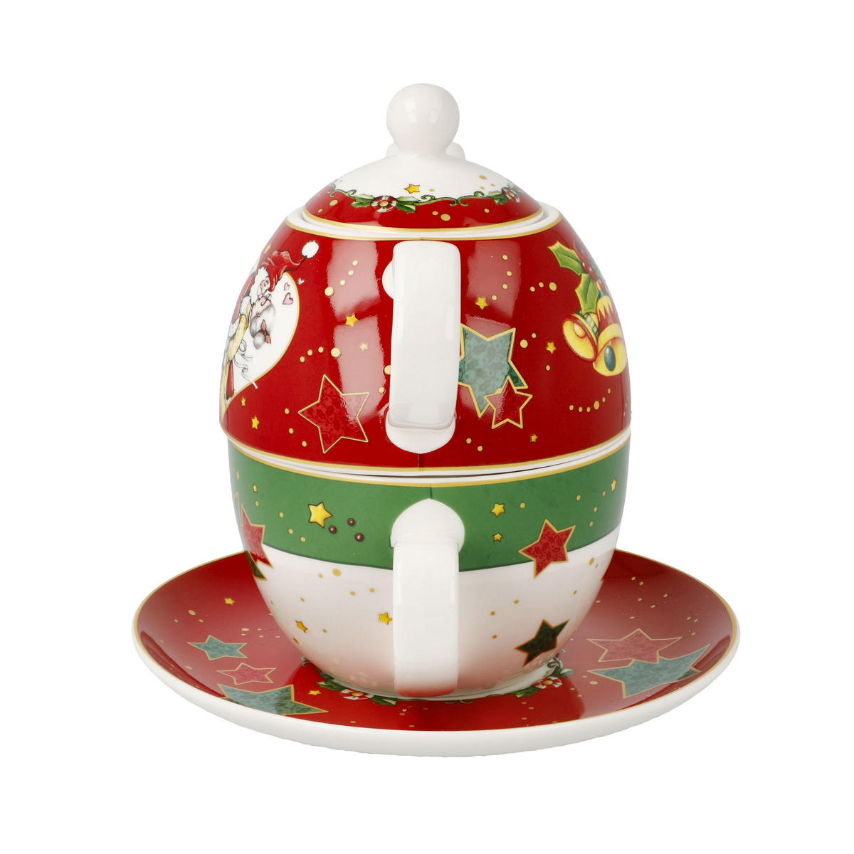TEESET Tea for One Mary Engelbreit - Home Sweet Home 3-tlg., Fine Bone China, Bunt, 350 ml - Multicolor, Keramik (15.5/15.5/15.5cm) - Goebel