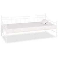 TAGESBETT-RAHMEN Weiss Metall 90/200 Cm - Weiß, Metall (90/200cm) - vidaXL