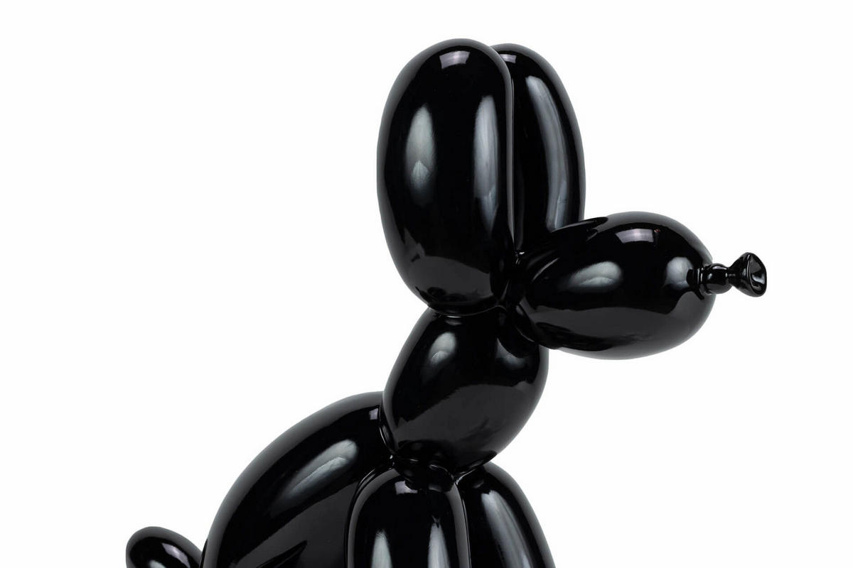 SKULPTUR Schwarz 30/28 cm - Schwarz, Stein (1.15/28/18cm) - KUNSTLOFT