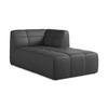 SOFAELEMENT Rechts Kunstleder Grau - Schwarz/Grau, Holzwerkstoff/Kunststoff (101/77/175cm) - Makamii