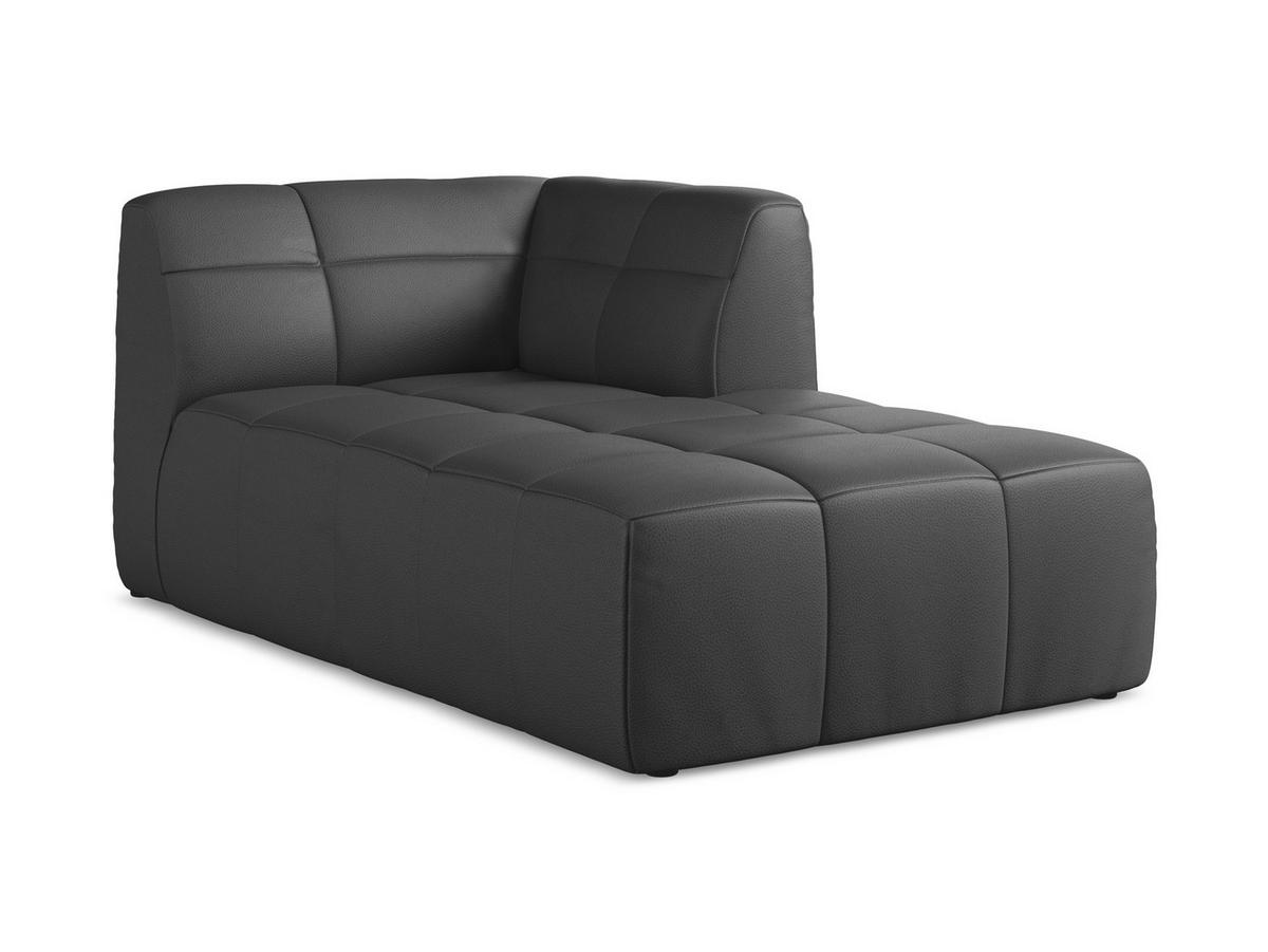 SOFAELEMENT Rechts Kunstleder Grau - Schwarz/Grau, Holzwerkstoff/Kunststoff (101/77/175cm) - Makamii