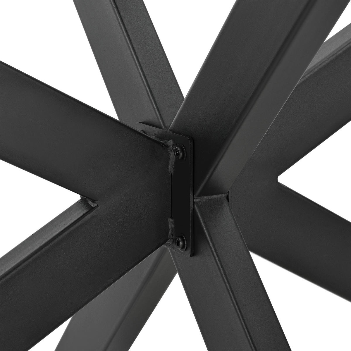 TISCHGESTELL Oberau - Schwarz, Metall (120/71/68cm) - [en.casa]