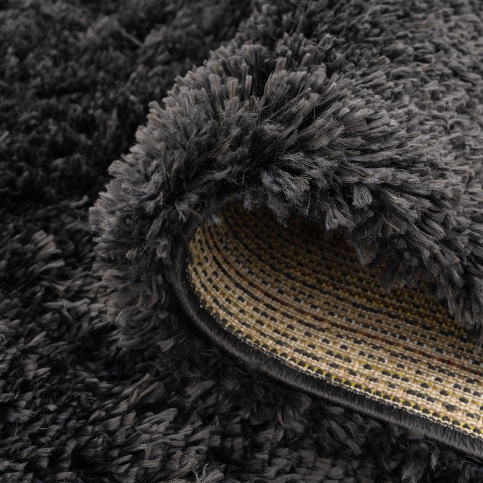 HOCHFLORTEPPICH Anthrazitgrau - Anthrazit/Grau, Naturmaterialien/Textil (200/290cm) - Kukoon Rugs