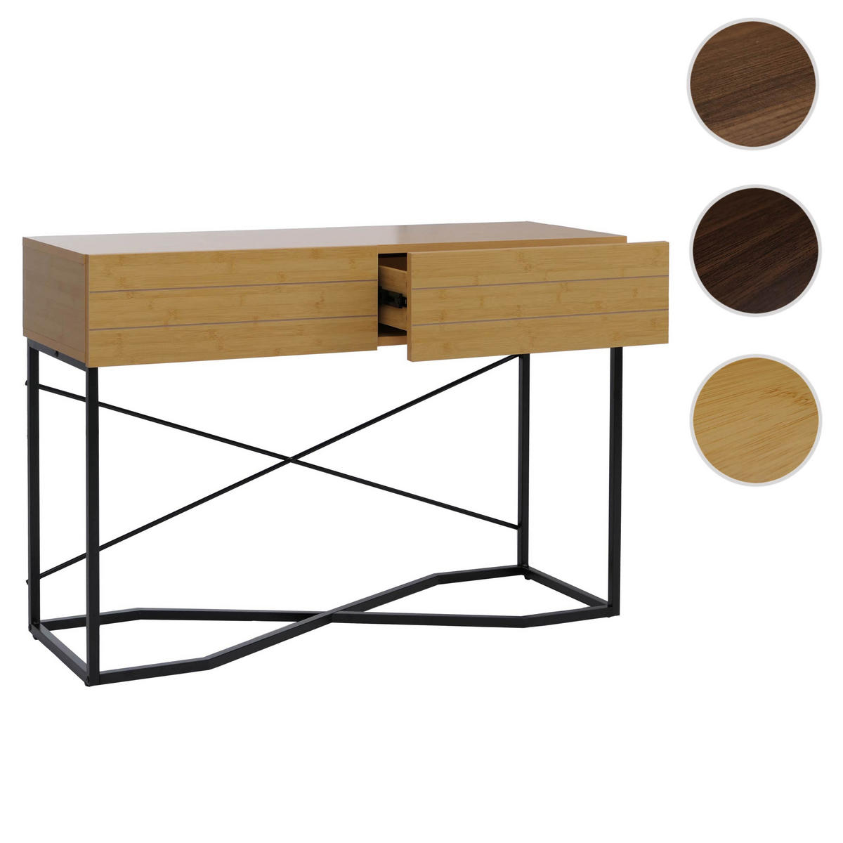 KONSOLENTISCH rechteck Braun - Hellbraun, Holz (40/120/81cm) - MCW