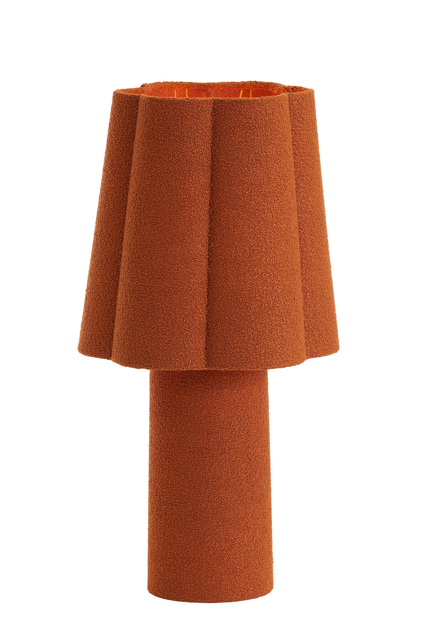 TISCHLAMPE Musaby Orange Ø25/50 cm - Orange, Textil (25/25/48.5cm) - Light & Living