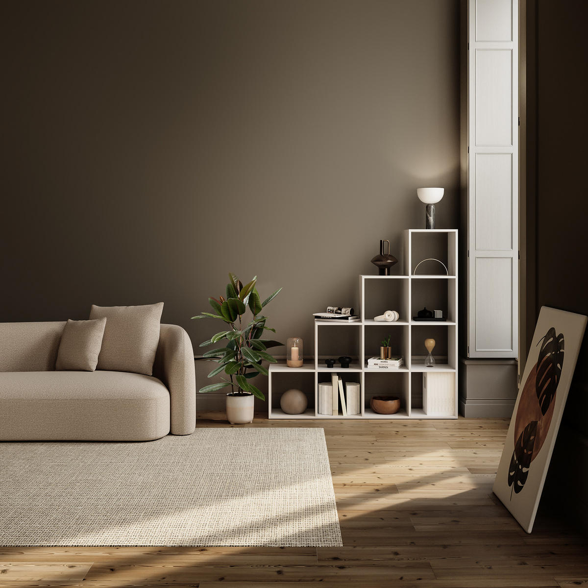 BÜCHERREGAL Talisa,130 x 29 cm x 130 cm,weiß - Weiß, Holzwerkstoff (130/130/29cm) - tectake