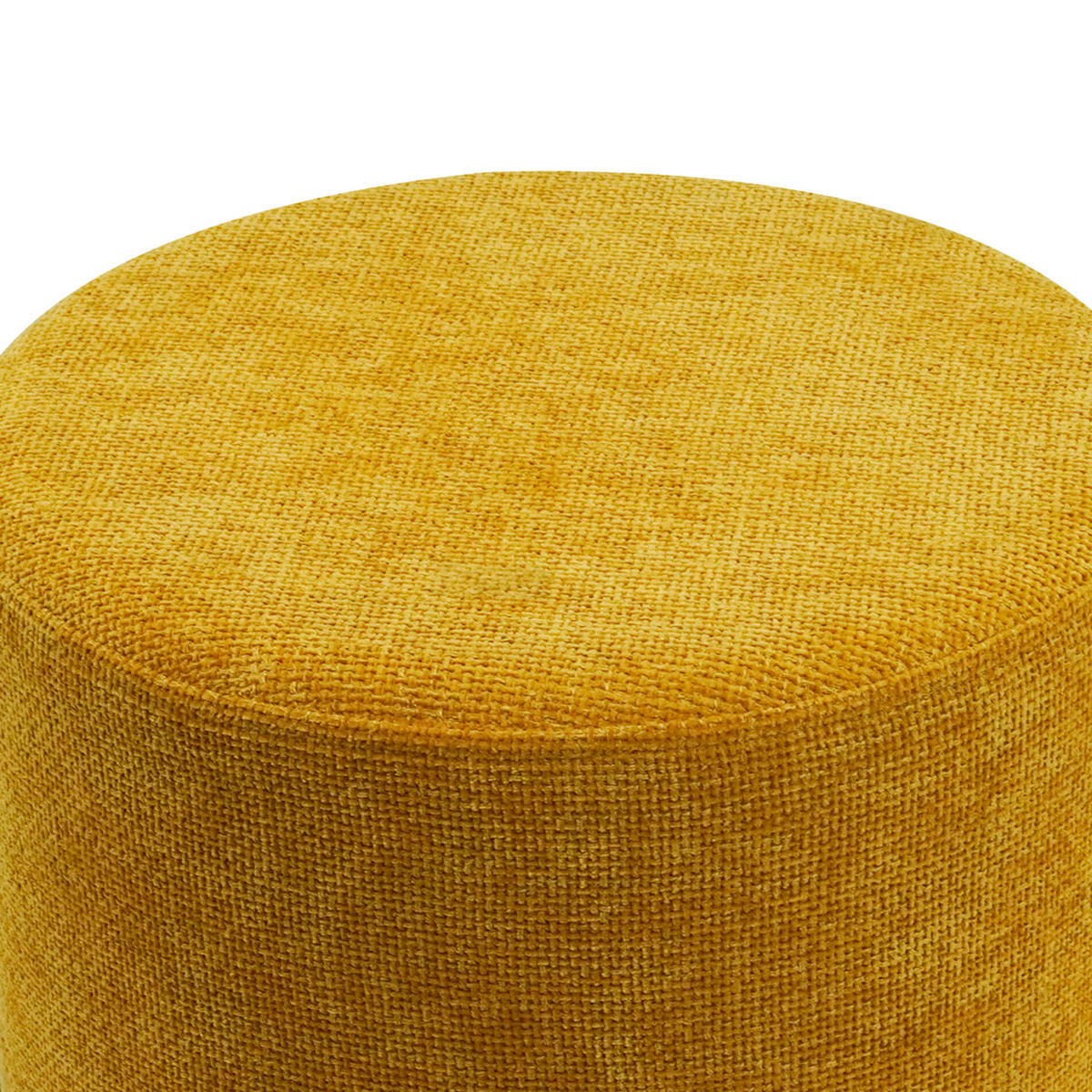 POUF Senfgelb 38/38/43,5 cm - Gelb, Textil (38/43.5/38cm) - Mobili Rebecca