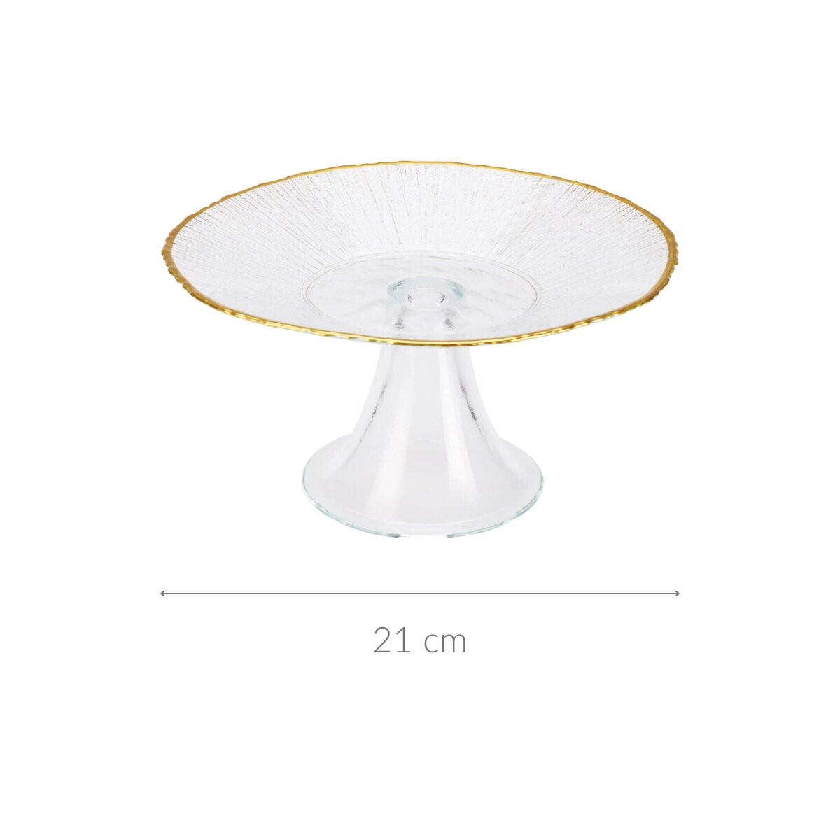 KUCHENTELLER Datura 15 cm - Transparent, Glas (15/7.6/15cm) - Home Styling Collection